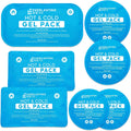 Reusable Hot and Cold Gel Ice Packs for Injuries, 7 Pack Variety Set