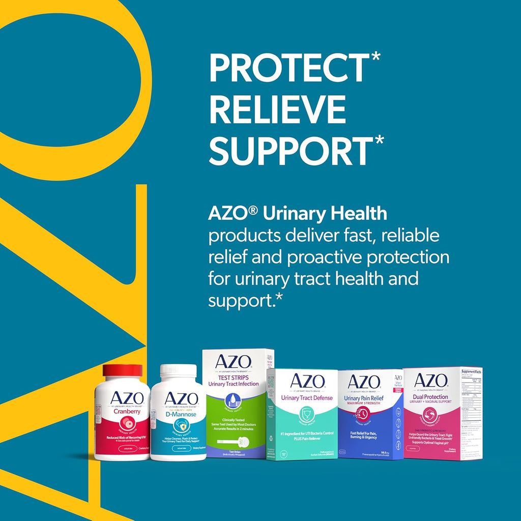 AZO D Mannose Supplement for Women & Men, Clinical Strength, 120 Capsules | D-mannose Pills For Urinary Tract Health, Cleanse Flush & Protect*, Daily Support, 2000mg Clinically Studied Amount