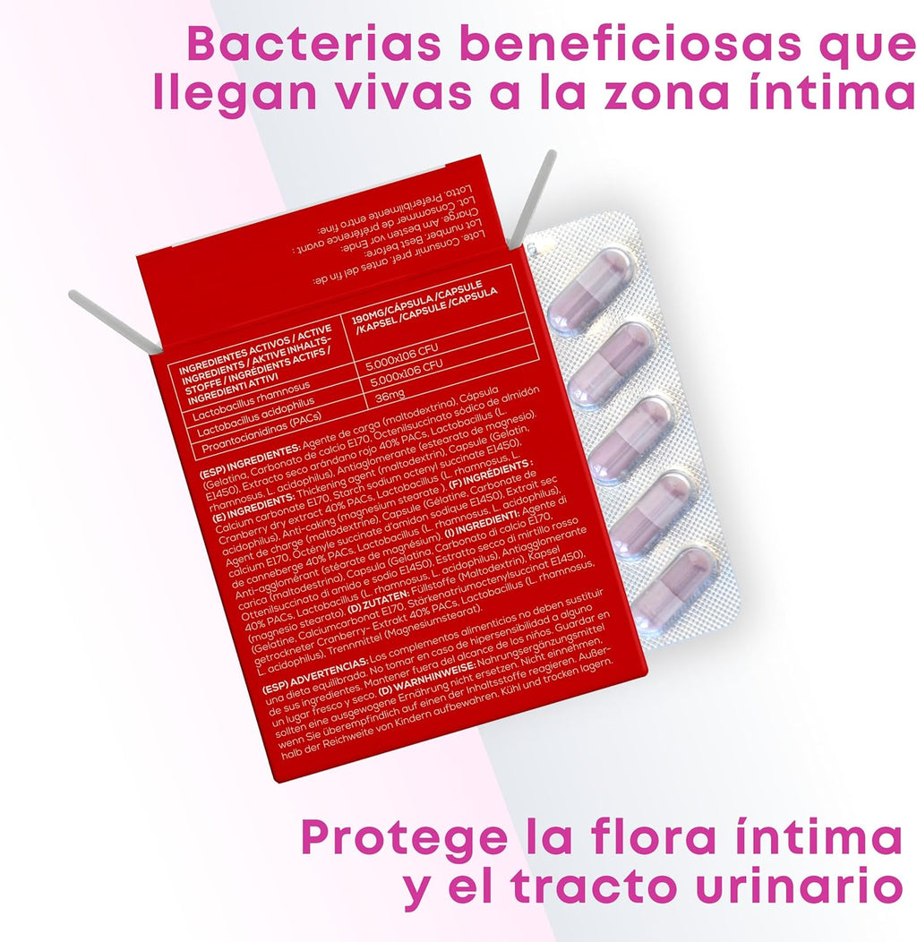 GYNEBAL - Probiotics Woman Flora Intima - Intimate Protector that Strengthens the Vaginal Flora and Protects You from Infections - 30 Capsules