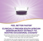 Nature's Way Sambucus Cough Relief +(1) Immune* Syrup, Vegan, 4 fl oz | Feel Better Faster(1) Clinically Proven South African Geranium, with Elderberry Extract, Vitamin C & Zinc