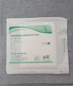 Sterile Absorbent Cotton Combine Dressing Pad |(15x15cm) (Pack of 50) Dressing Pad for Wound Dressing/First Aid/Home