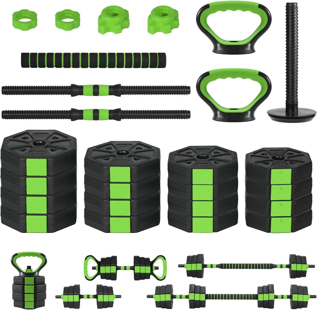 Adjustable Dumbbells, 44/66/88Lbs Free Weight Set with Connector, 4 In1 Weight Dumbbell Set Used As Kettlebells, Barbell, Push Up Stand, Fitness Exercise for Home Gym Suitable Men/Women