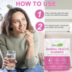 newseel Vaginal Probiotics Gummies,Feminine Balance Gummies for Women,Womens Vaginal Health Supplement,Improve Immune,Promotion of Womens Health - 60 Gummies(2Pack)