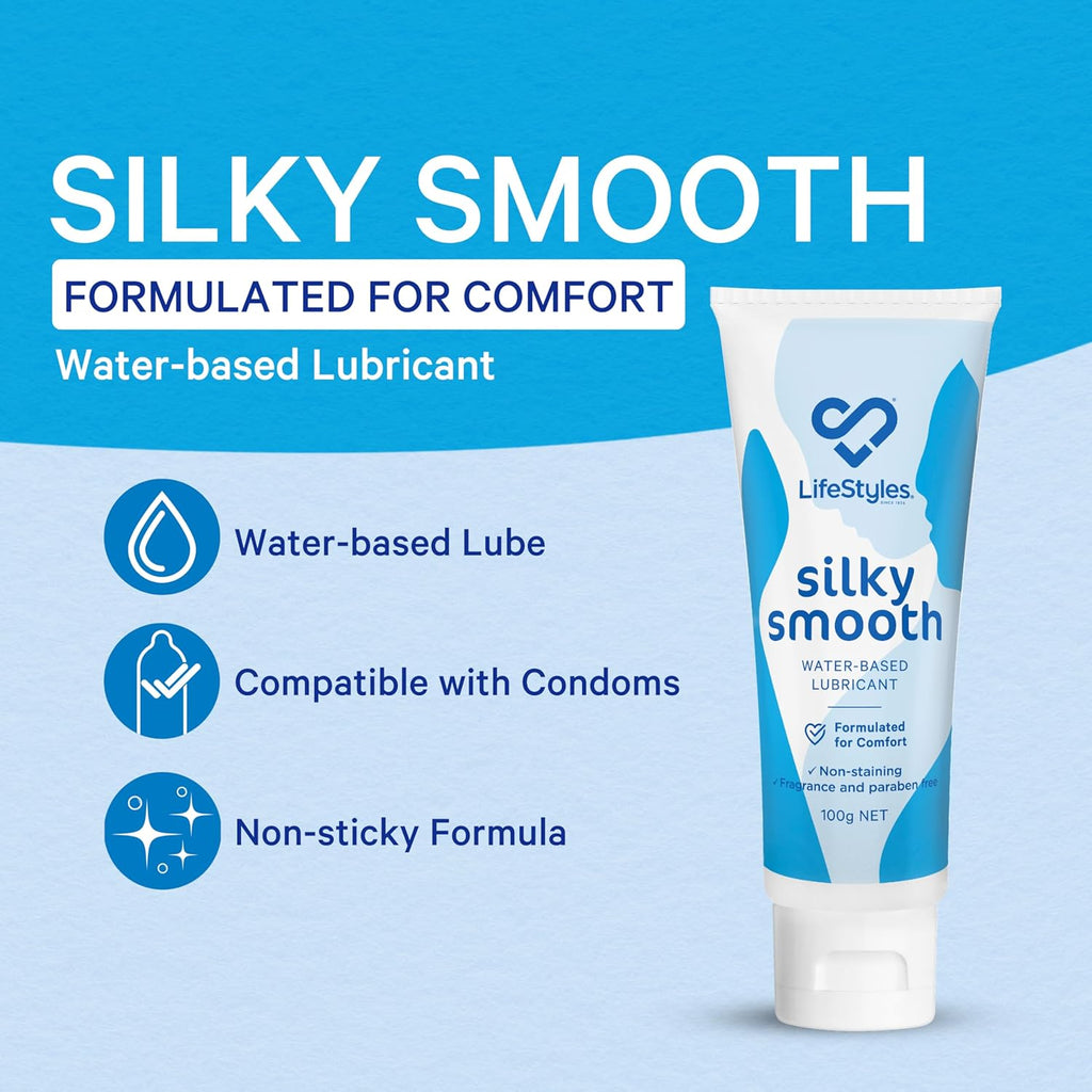 LifeStyles Silky Smooth Water-Based Lubricant 100ml