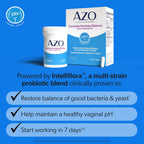 AZO Complete Feminine Balance Daily Probiotics for Women | 60 Count | Clinically Proven to Help Protect Vaginal Health | Clinically Shown to Work in 7 Days