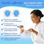 SALIVEA Dry Mouth Toothpaste Anticavity Fluoride Mint 4.3 oz Pack of 1 | Anticavity fluoride with xylitol and calcium, SLS free low foaming gentle formula for daily oral defense and fresh breath