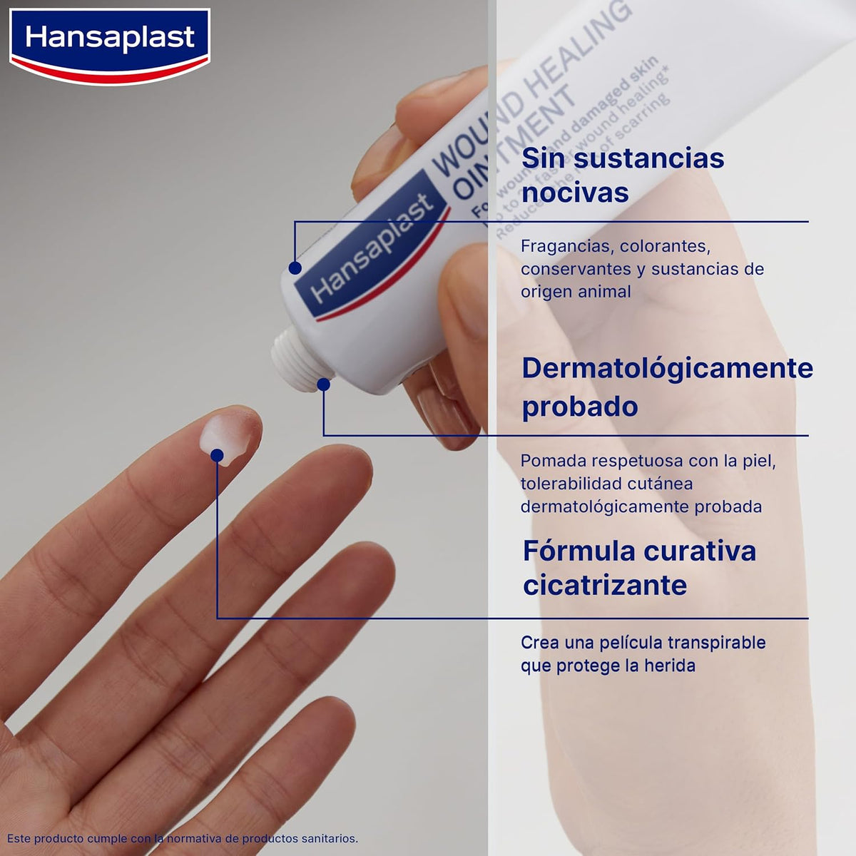 Hansaplast Wound Healing Ointment, Delicate Healing Cream that Promotes Healing, Less Risk of Scars, Baby-Safe Healing Ointment I 20g