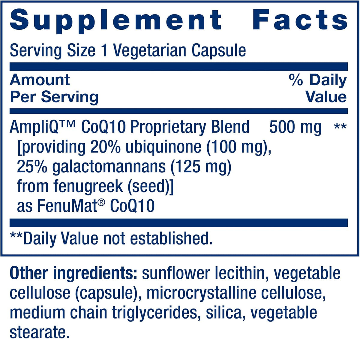 Life Extension AmpliQ CoQ10, Heart Health, Kidney and Liver Health, ubiquinone 100 mg, Advanced Formula, Gluten Free, Non-GMO, Vegetarian, 60 Capsules