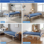 HOMBYS 5-Zone Memory Foam Hospital Bed Mattress for Pressure Relief & Pain Reduction, FDA Registered Medical Mattress for Home or Clinical Use, Waterproof Leakproof Cover (76" L x 36" W x 4" H)