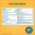 Neosporin Original First Aid Antibiotic Ointment for Wounds, Infection Protection Treatment, Germ-Killing Formula, Helps Minimize Appearance Of Scars for Minor Cuts, Scrapes, Burns, 1 Oz