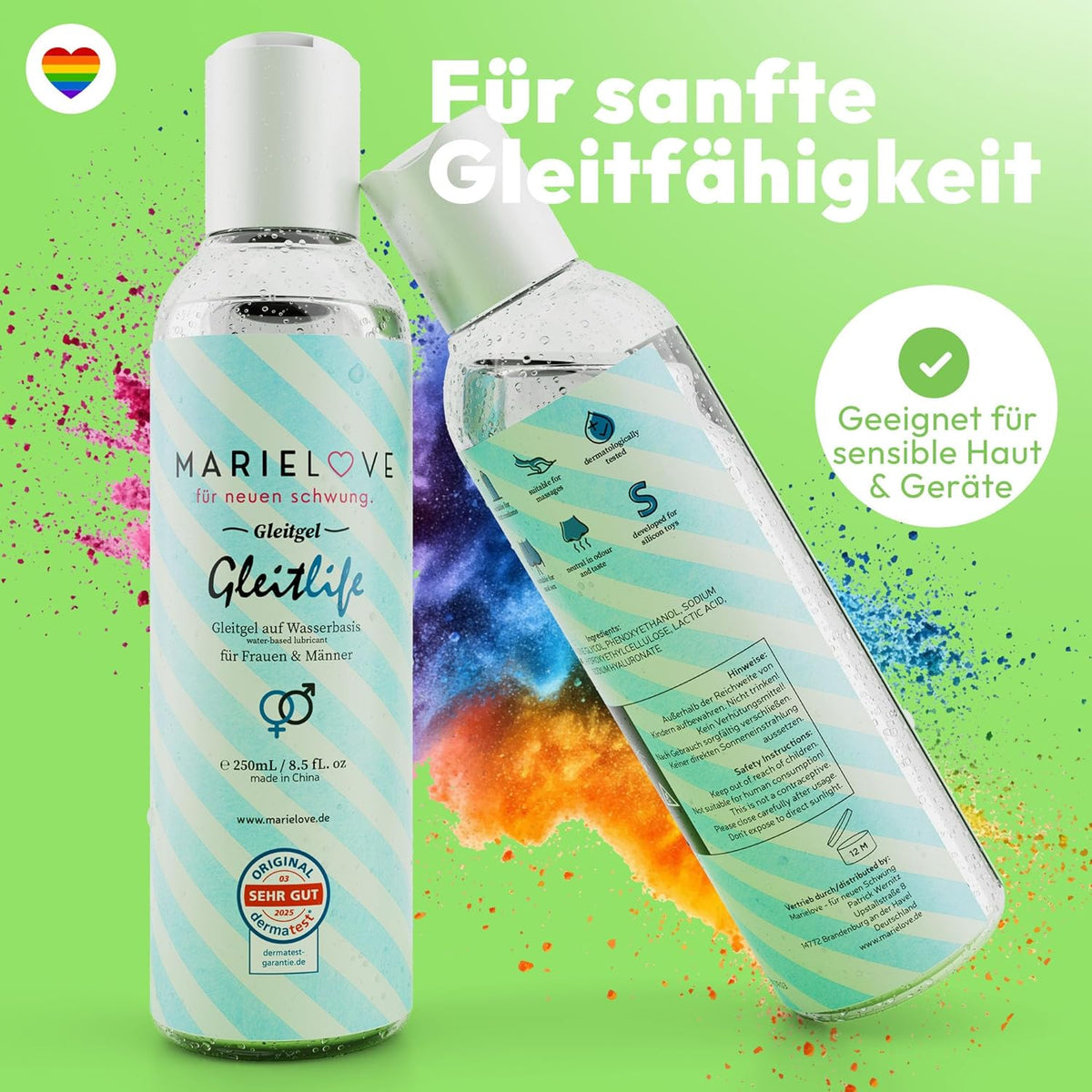 Gleitmittel Personal Lubricants Water-Based Silicone 250 ml