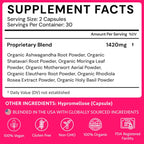 Ayurvedic Hormone Balance for Women | Cortisol Reducer | Mood, Energy, & Sleep Support | Regulates Estrogen | Stress Relief | Ashwagandha, Rhodiola, & Shatavari | Made in USA | 60 Ct. - OSH Wellness