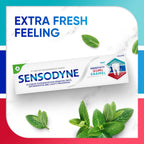 Sensodyne Sensitivity Gum and Enamel Toothpaste, 3.4 Ounces x 3 | Triple Protection, Refreshing Fluoride Toothpaste, Mint Flavor, Helps Restore Gum Health, Rehardening The Enamel