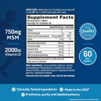 Move Free Advanced Glucosamine Chondroitin MSM + Vitamin D3-120 ct