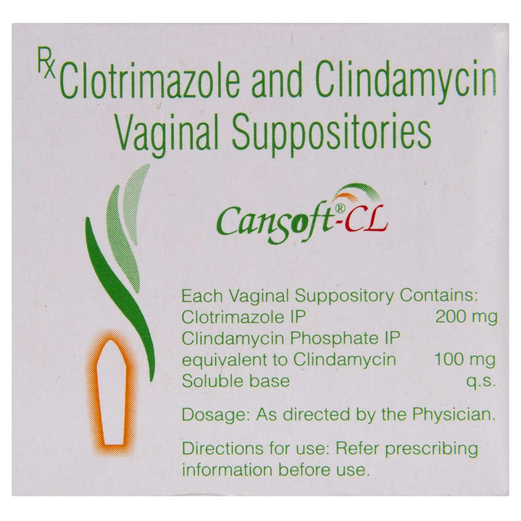 Cansoft CL - Strip of 3 Vaginal Suppositories