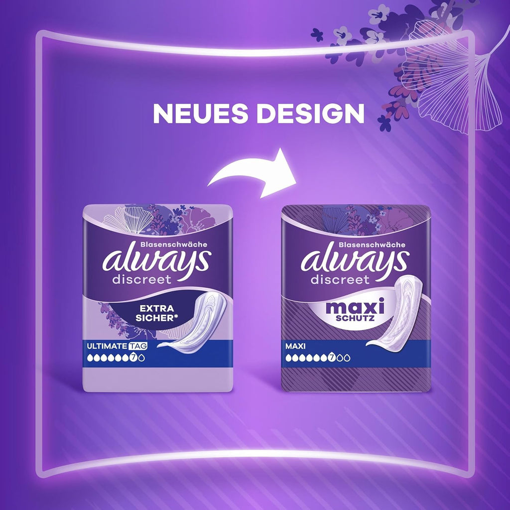 Always Incontinence Products 20 pieces