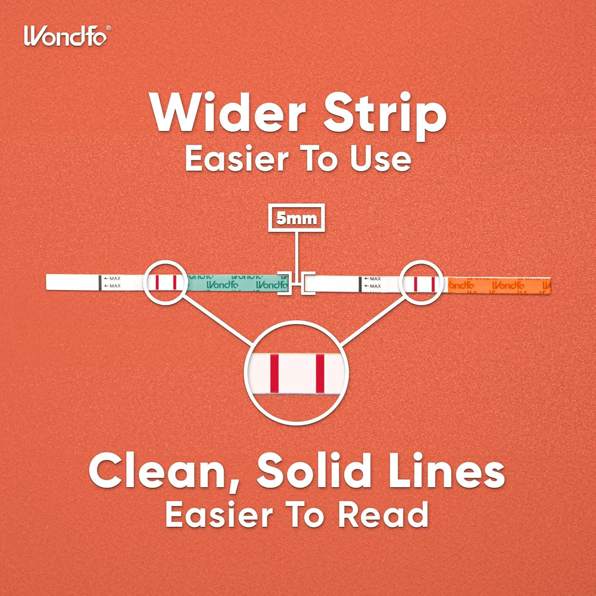 Wondfo 50 Ovulation Test Strips and 20 Pregnancy Test Strips Kit - Rapid Test Detection for Home Self-Checking Urine Test (50 LH + 20 HCG)