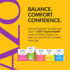 AZO Yeast Plus Dual Relief Homeopathic Medicine | Yeast Infection Symptom Relief: Itching & Burning | Vaginal Symptom Relief: Occasional Odor & Discharge | #1 Most Trusted Brand | 2 Pack (60ctx2)
