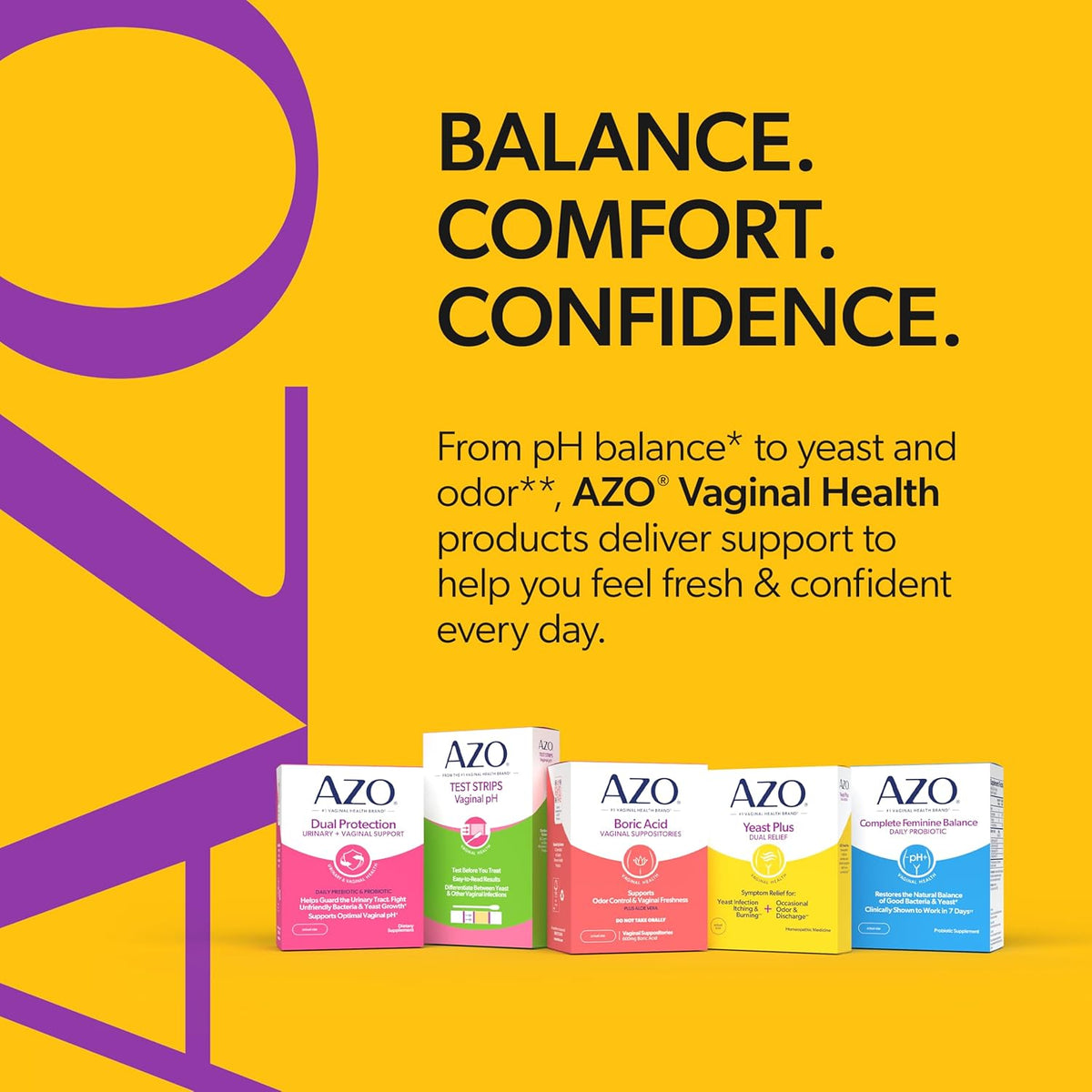 AZO Yeast Plus Dual Relief Homeopathic Medicine | Yeast Infection Symptom Relief: Itching & Burning | Vaginal Symptom Relief: Occasional Odor & Discharge | #1 Most Trusted Brand | 2 Pack (60ctx2)