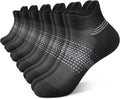 PAPLUS Ankle Compression Socks for Women, 6 Pairs Cushioned Running Socks | Athletic Socks for Women with Arch Support for Hiking, Walking, Camping, Climbing, Jogging, Traveling and Daily Wear