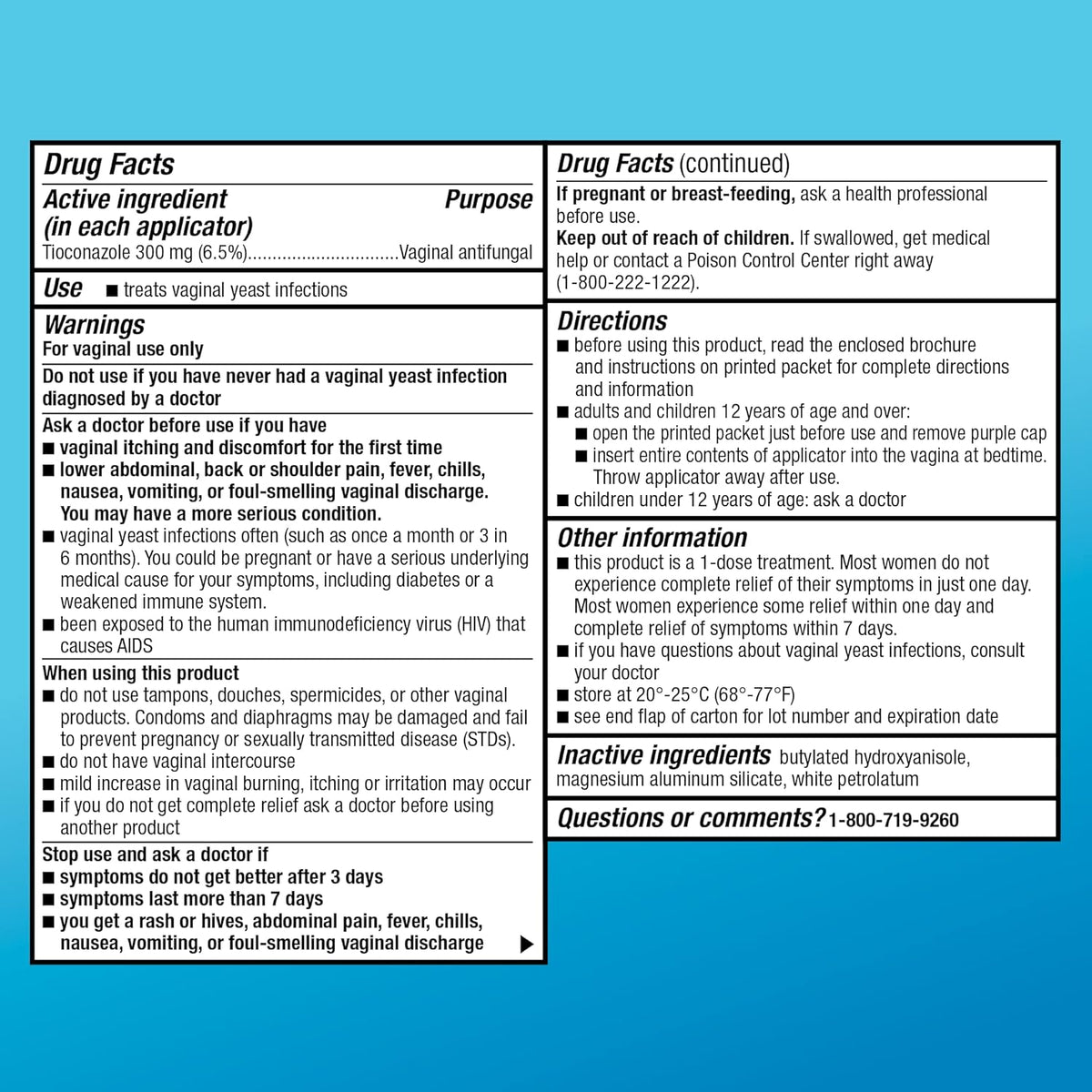 Amazon Basic Care Tioconazole Ointment 6.5 Percent, 1-Dose Yeast Infection Treatment For Women, Fast Acting Relief, Pre-Filled Applicator, Odorless Formula, 0.16 ounce (Pack of 1)
