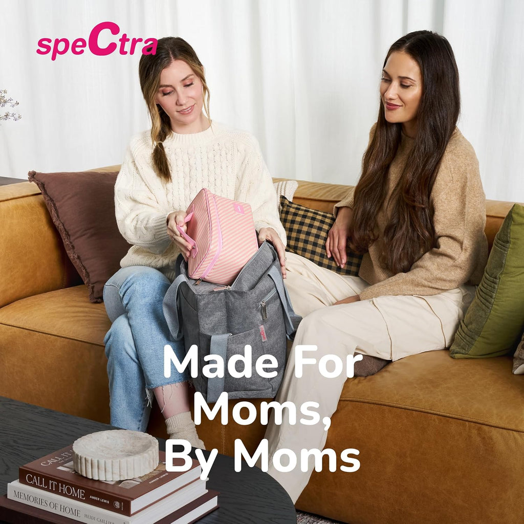 Spectra - S2 Plus Electric Breast Milk Pump with Tote Bag, Bottles and Cooler for Baby Feeding