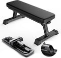 Finer Form Foldable Flat Weight Bench for Home Gym, 1,000 lb Capacity