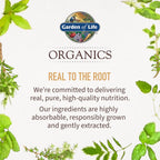 Garden of Life Organics Women's Multivitamin, USDA Organic, 60 Tablets | Vitamin C, D3, Folate, B12, Biotin & Iron, Energy, Heart Health & Radiant Skin, Non-GMO, Vegan