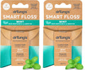 DrTung's Smart Floss, Mint Natural Expanding Dental Floss - Pack of 2 | Gentle on Tooth & Gums, Expands & Glides, PTFE & PFAS Free, Certified Organic Mint Essential Oils