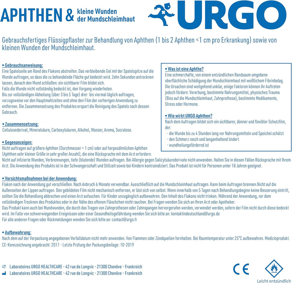 URGO Wound Dressings and Gauze 6 ml