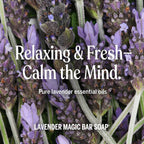 Dr. Bronner's Pure-Castile Magic Bar Soap - Made with Regenerative Organic Certified Oils - For Face, Body, Hair- Gentle on Sensitive Skin - Vegan Soap Bars for Men & Women - Lavender, 2 Pack, 5oz