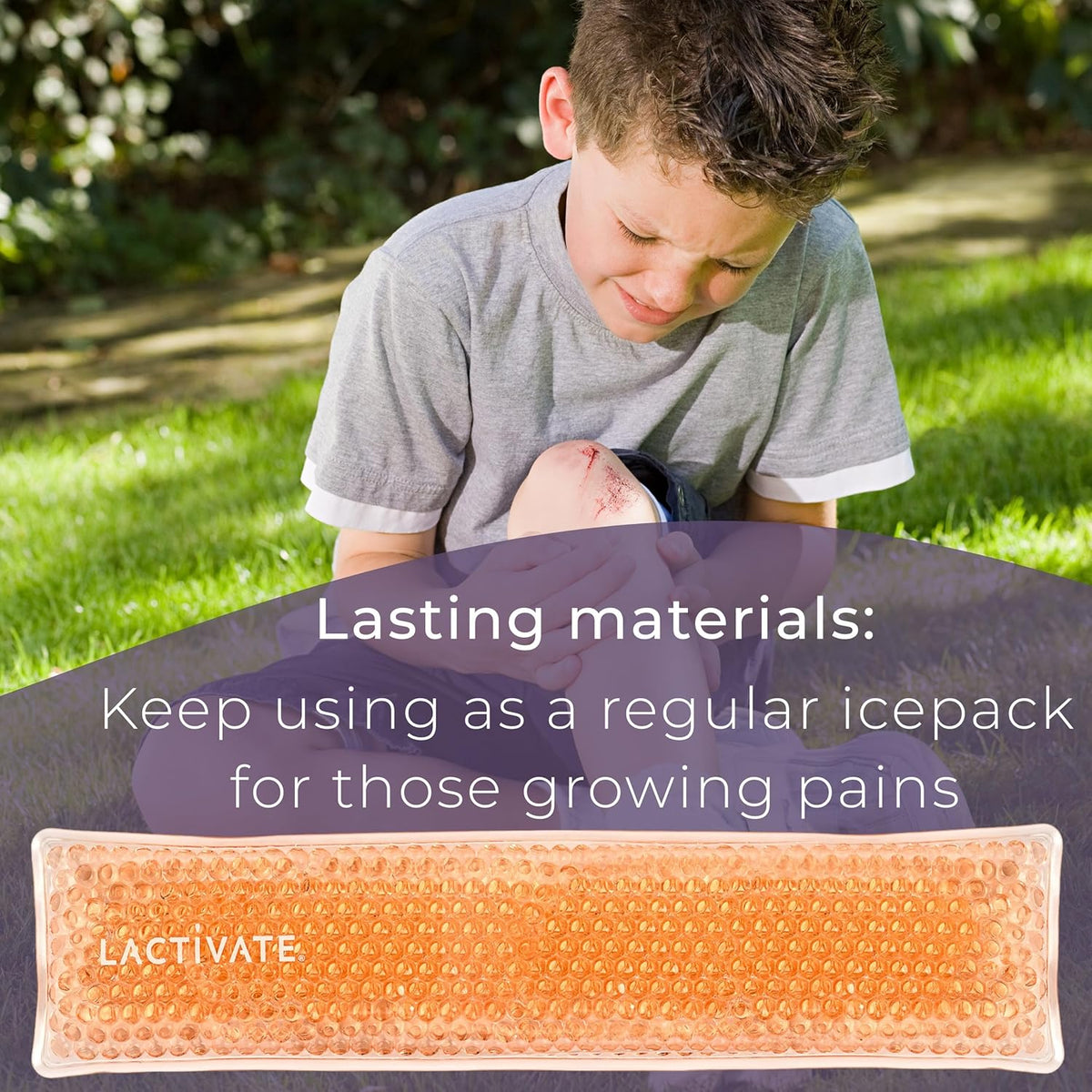 Lactivate Perineal Ice Pack for Maternity Postpartum Care - Set of Two Reusable Hot & Cold Gel Pads with 4 Soft Bamboo Covers for Vaginal Tears - Hospital Bag Maternity Essentials for New Mums