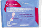 Carefree Barely There Unscented Panty Liners 84 Pack |Breathable| Feels soft & thin| Highly flexible