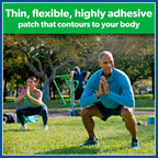 Salonpas Pain Relieving Flex Patch Lidocaine 4%, 7 Count (Pack of 1) | Maximum OTC Strength Lidocaine 4%, Apply for Up To 8 Hours, Temporary Relief of Pain, Patch Contours To Your Body