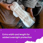 U by Kotex Extra Overnight Pads Long with Wings 32 Pack (4 x 8 Pack) - Packaging May Vary