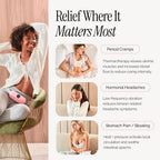 Menstrual Heating Pad for Period Cramps – Portable Heating Pad for Period Cramps Relief with Heat & Massage, Wearable Cordless Warmer for Pain Relief, Rechargeable & Wireless for Women
