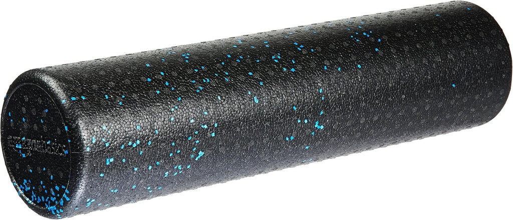 Amazon Basics High Density Foam Roller for Exercise and Recovery, 24 Inches, Blue Speckled