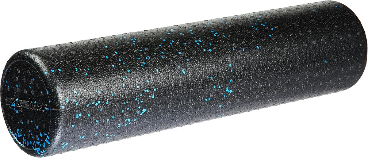 Amazon Basics High Density Foam Roller for Exercise and Recovery, 24 Inches, Blue Speckled