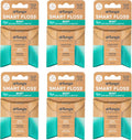 DrTung's Smart Floss, Mint Natural Expanding Dental Floss - Pack of 6 | Gentle on Tooth & Gums, Expands & Glides, PTFE & PFAS Free, Certified Organic Mint Essential Oils