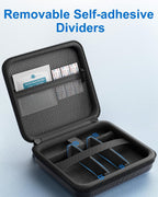 ProCase Diabetes Travel Case, Blood Sugar Test Kit Organizer -Black | Protective Carrying Bag for Glucose Monitor, Test Strips, Lancets, Lancing Device & Alcohol Wipes with Small Boxes