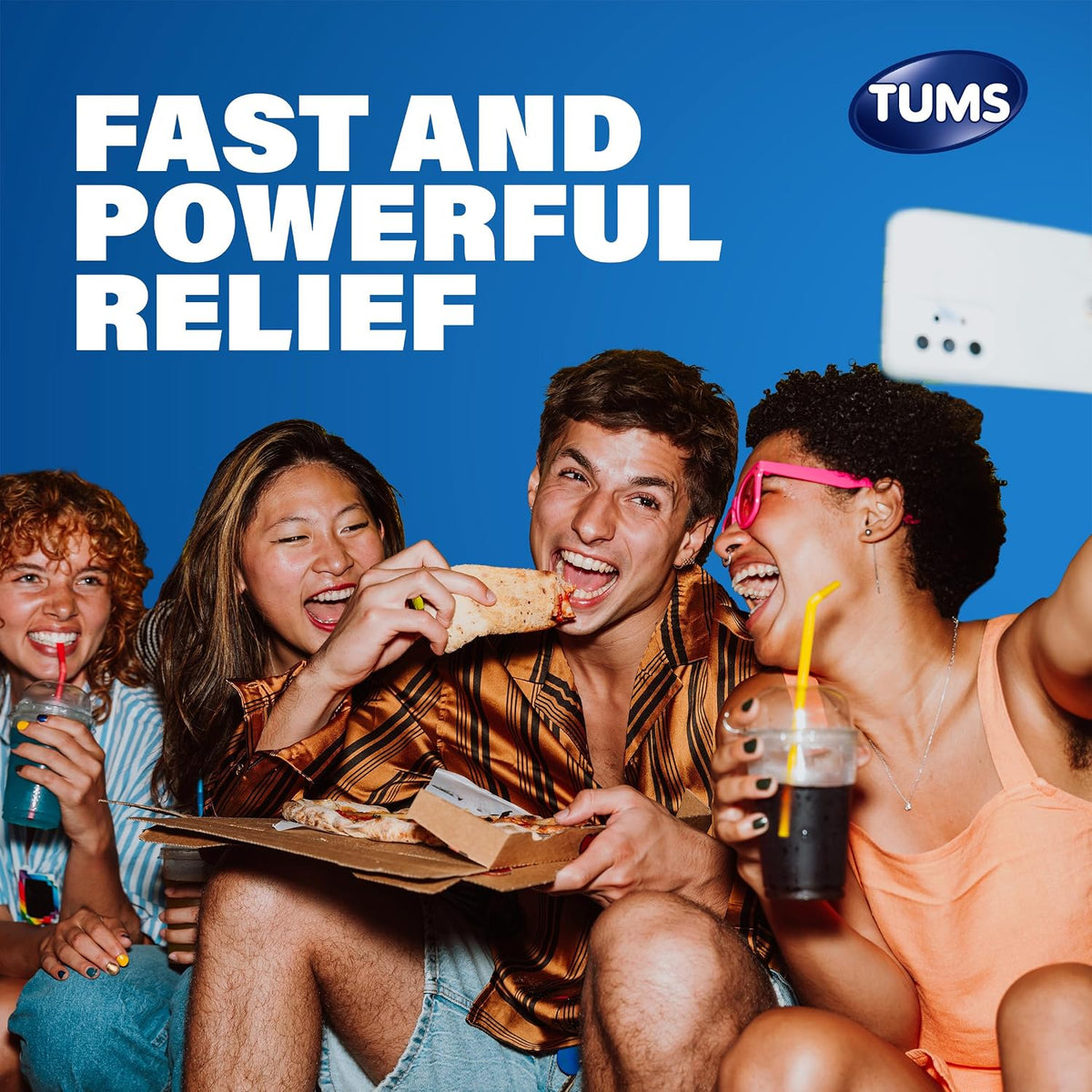 TUMS Ultra Strength Chewable Antacid Tablets for Heartburn Relief and Acid Indigestion Relief, Assorted Berries - 160 Count