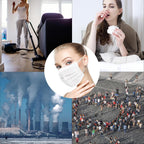 White Disposable Face Masks 100 Pcs White Face Mask 3 Ply Protection Masks