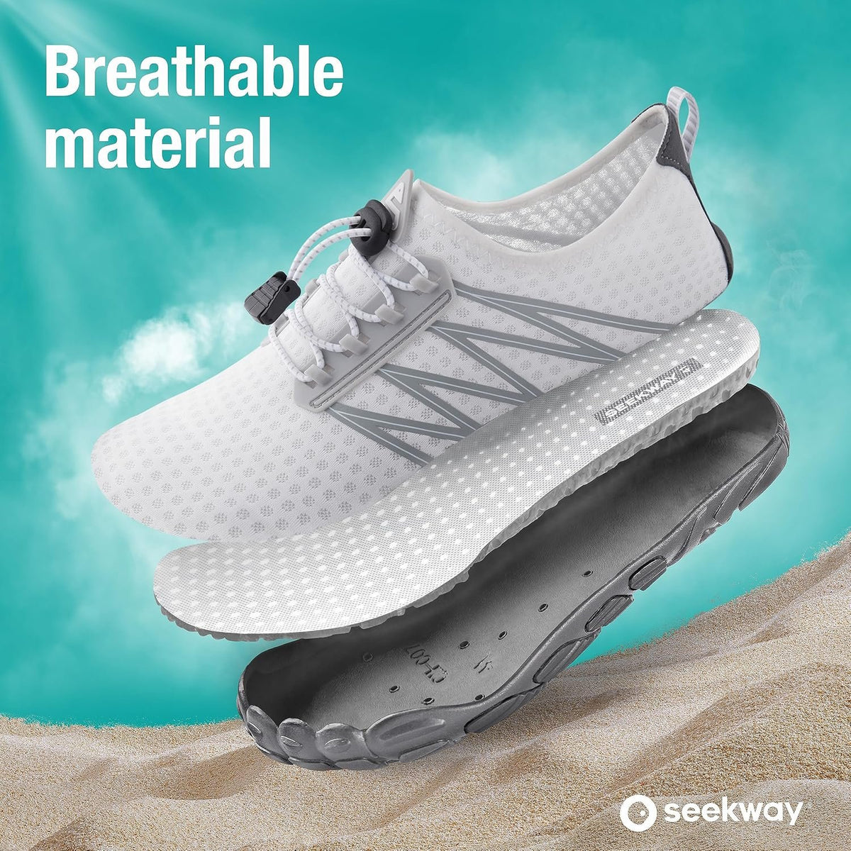 SEEKWAY Water Shoes Men Women Adult Quick-Dry Aqua Sock Barefoot for Beach Swim River Pool Lake Hiking Kayaking Surfing