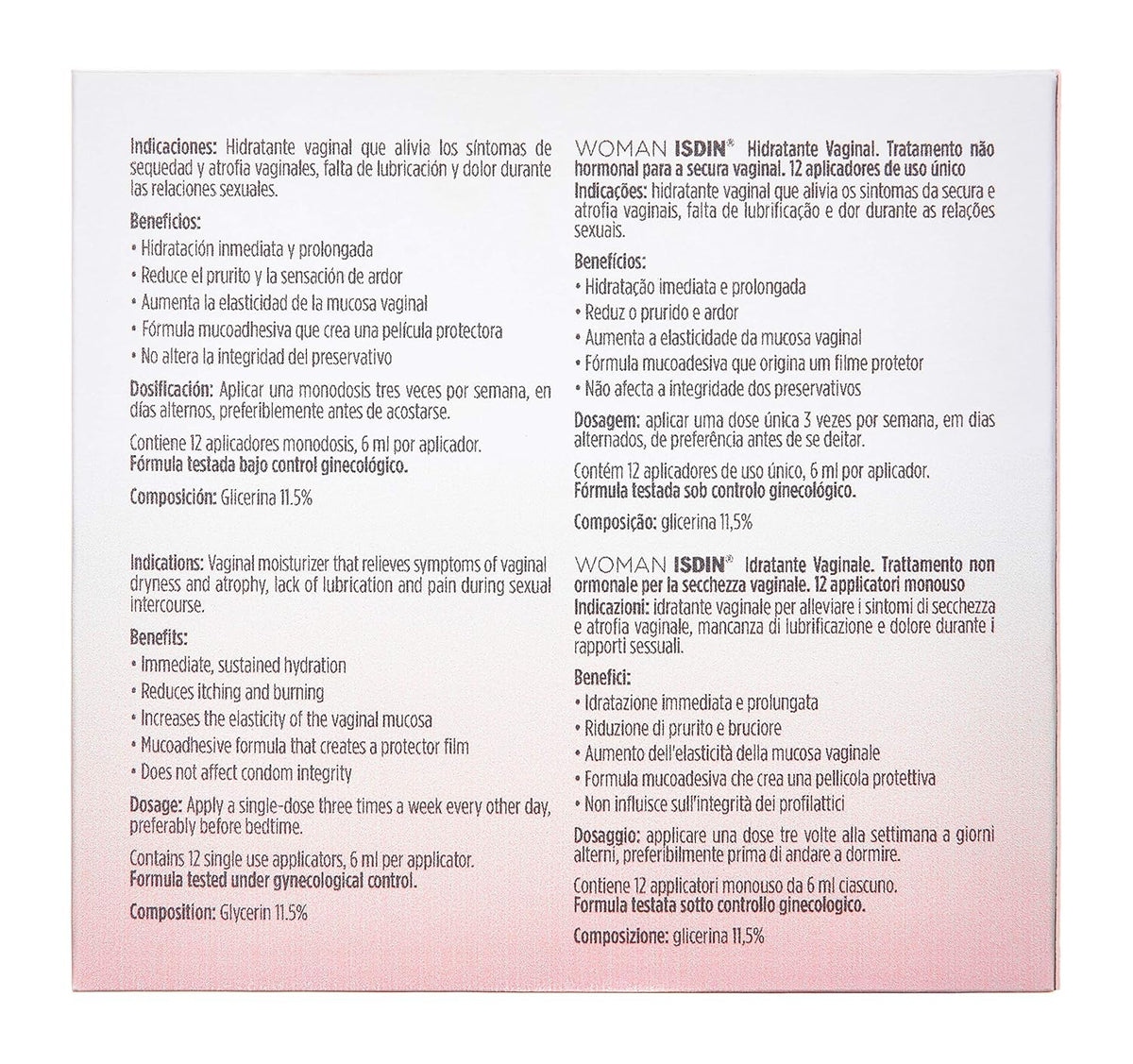 Isdin Velastisa Intim Vaginal Moisturiser 12x6ml