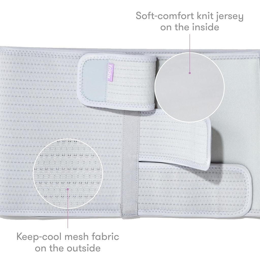 Frida Mom Belly Binder, Postpartum Essentials for Natural and C-Section Recovery, Adjustable Compression Wrap, After Birth Brace, Abdominal Band, 9" High