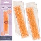 Lactivate Perineal Ice Pack for Maternity Postpartum Care - Set of Two Reusable Hot & Cold Gel Pads with 4 Soft Bamboo Covers for Vaginal Tears - Hospital Bag Maternity Essentials for New Mums
