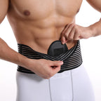 Umbilical Hernia Band - Umbilical Girdle for Men and Women - Epigastric and Incisional Ventral Hernia Belt - Abdominal Diastasis Belt for Men with Navel Support (L/XL)