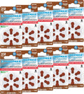 Powermax Size 312 Hearing Aid Batteries, 60 Count Long-Lasting Battery Pack, Brown Long Tab for Easy Change