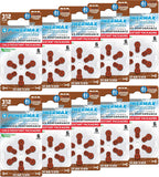 Powermax Size 312 Hearing Aid Batteries, 60 Count Long-Lasting Battery Pack, Brown Long Tab for Easy Change