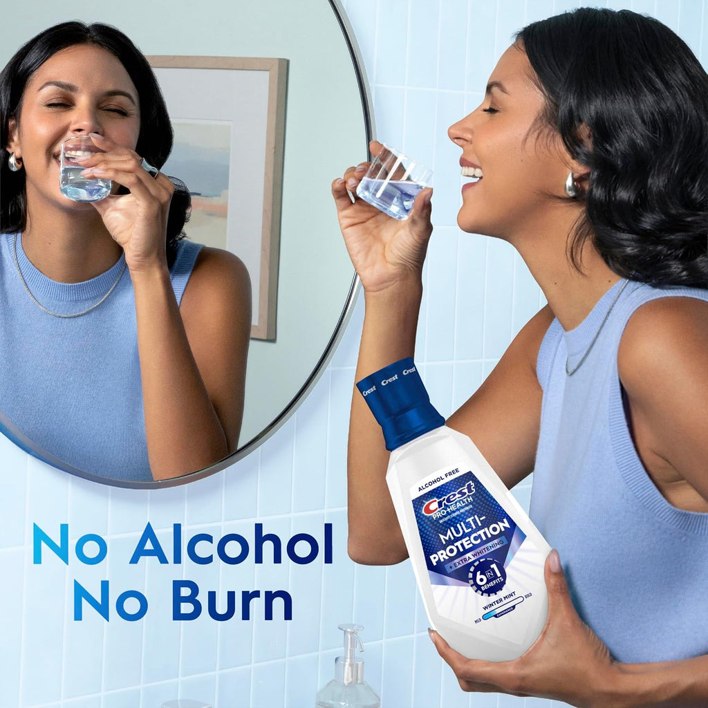 Crest Pro-Health Advanced Mouthwash, Alcohol Free, Extra Whitening, Energizing Mint Flavor, 946 mL (32 fl oz)